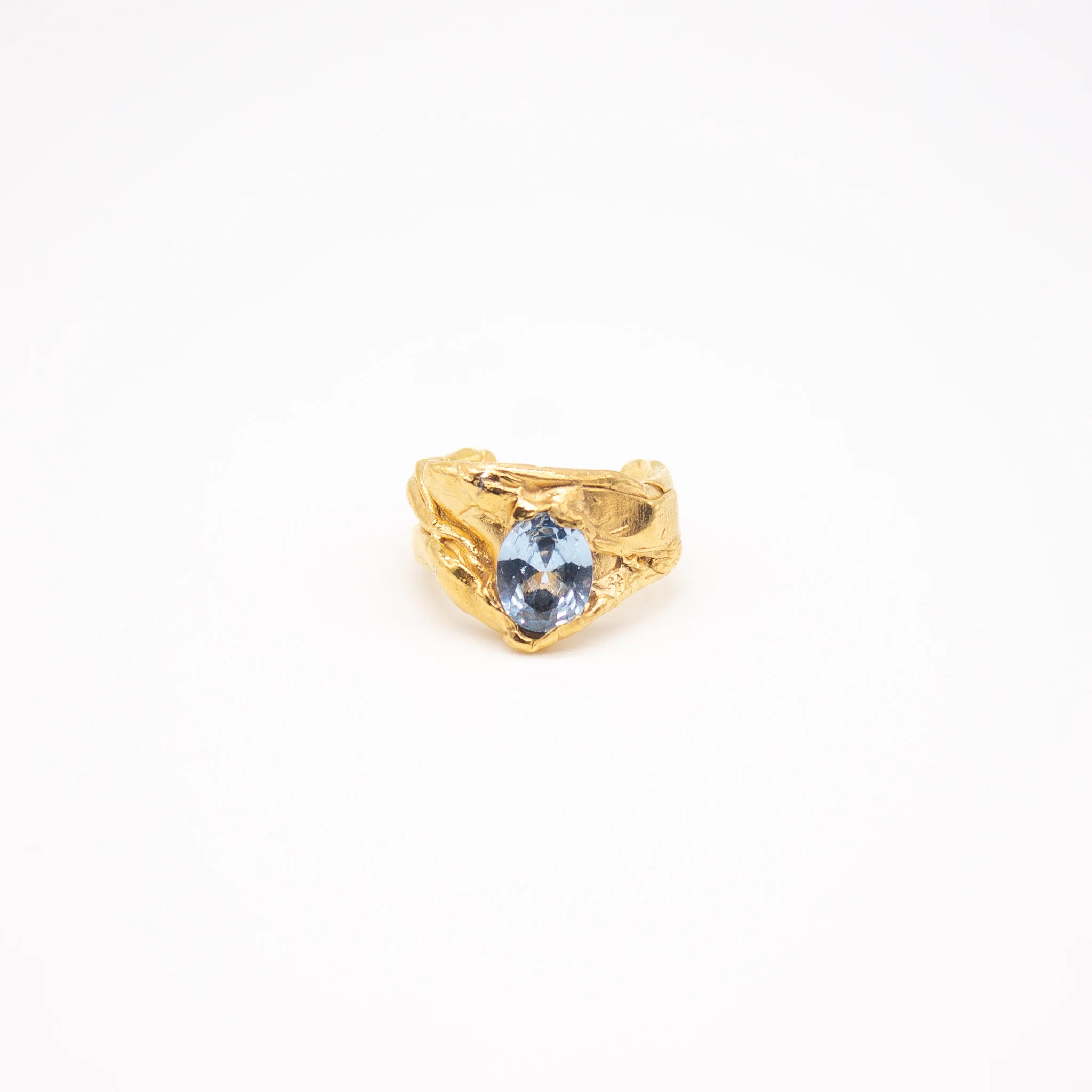 AMALIENBORG // Geöffneter Ring mit blauem Topas - Image 3